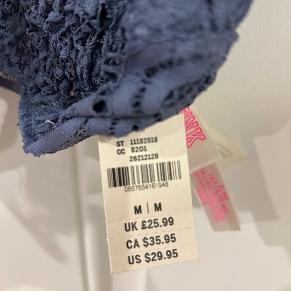 Victoria Secret PINK brand lace bralette purple NWT size medium - Picture 5 of 6